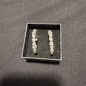 Rosette  Hoop Earrings